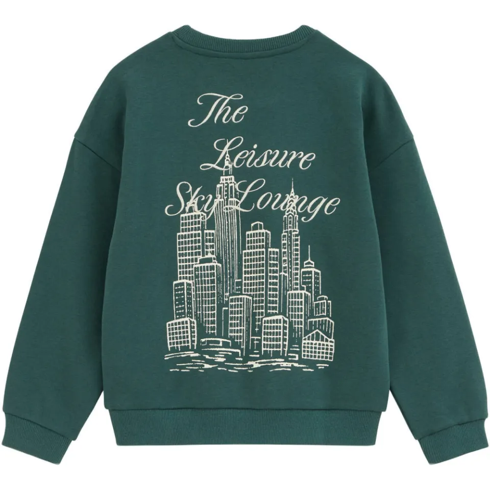 WE Fashion sweater met backprint - donkergroen, foto 3
