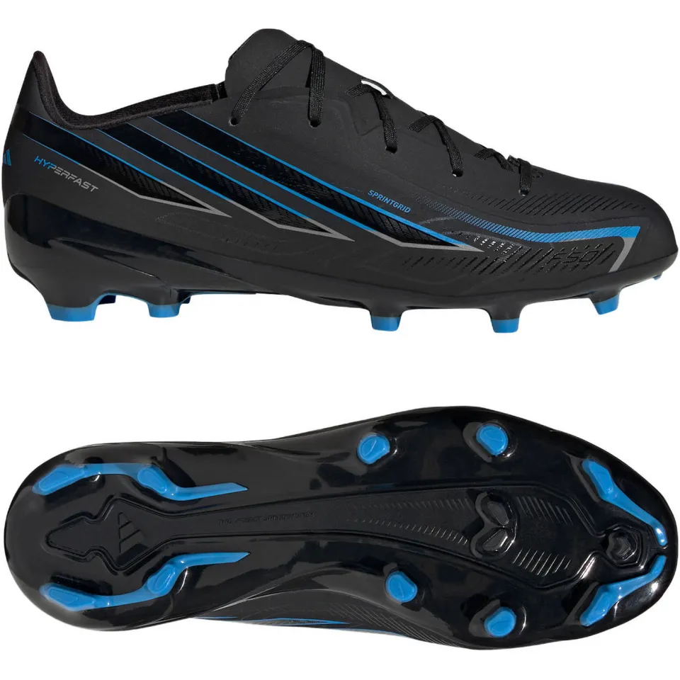 Adidas Performance F50 Hyperfast League junior voetbalschoenen - zwart/blauw, foto 5