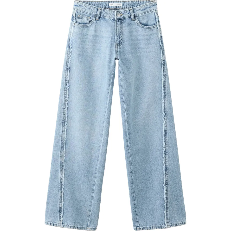 Mango TEEN wide leg jeans - lichtblauw, foto 3