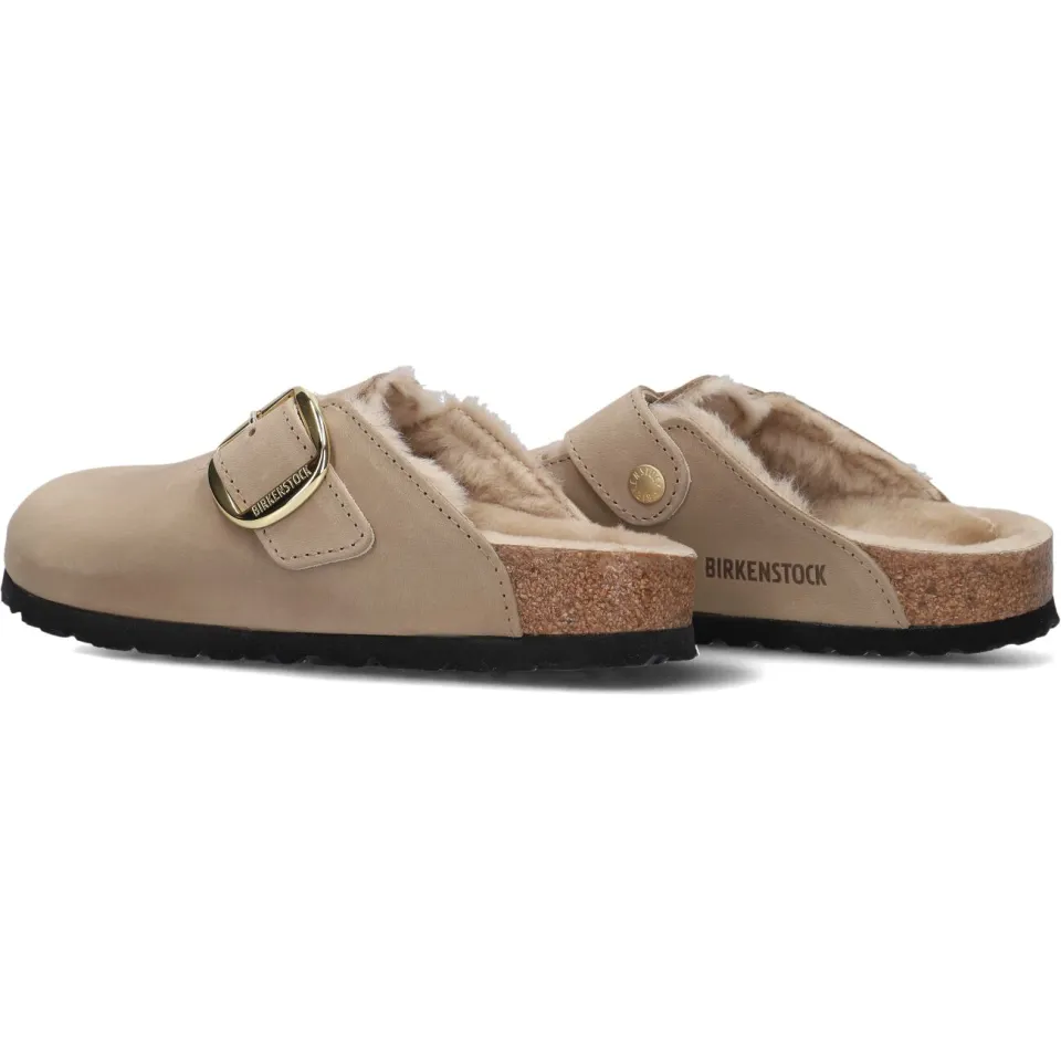 Birkenstock Boston Big Buckle instapper beige, foto 3