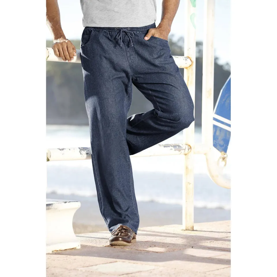 Jan Vanderstorm loose fit joggingbroek DAAN Plus blauw, foto 3