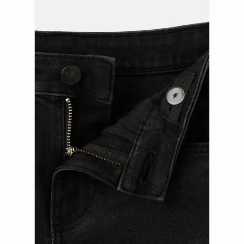 Mango Kids short black denim, foto 4