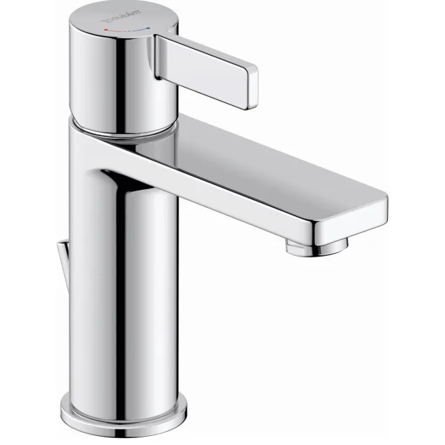 Duravit D-Neo EcoStart wastafelmengkraan eengreeps trekwaste chroom