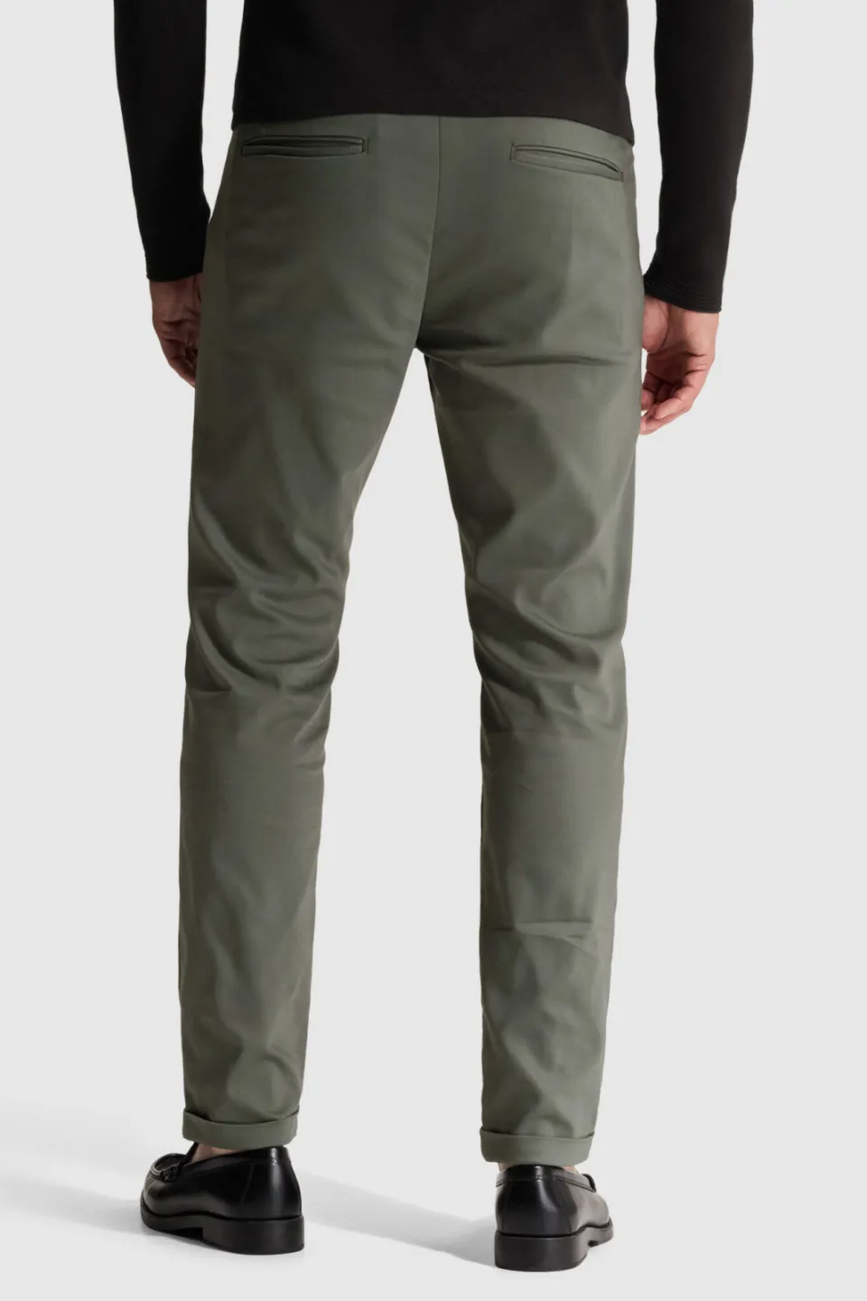 Cast Iron CYLAS tapered chino - dark urban chic groen, foto 3