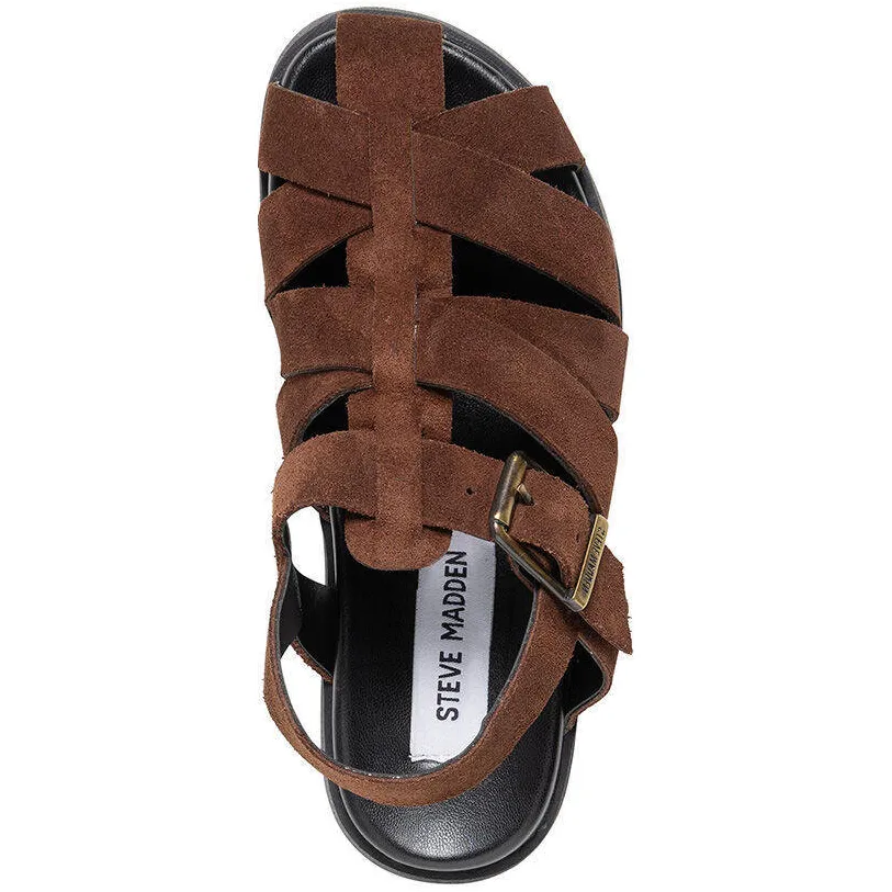 Steve Madden Jmamba suède sandalen donkerbruin, foto 4