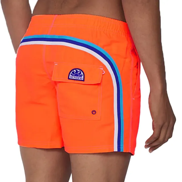 Sundek zwemshort oranje oranje - blauw - licht blauw