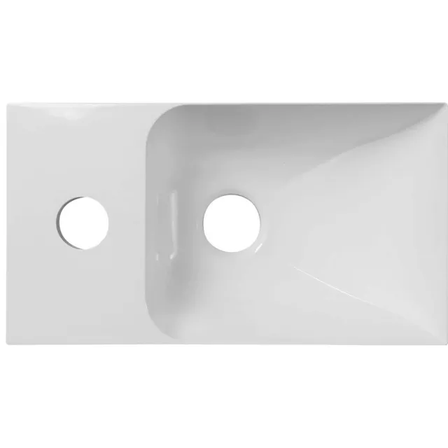 Sapho Fontein Sapho Piccolino 30,8x10x17cm Links Kraangat Wit
