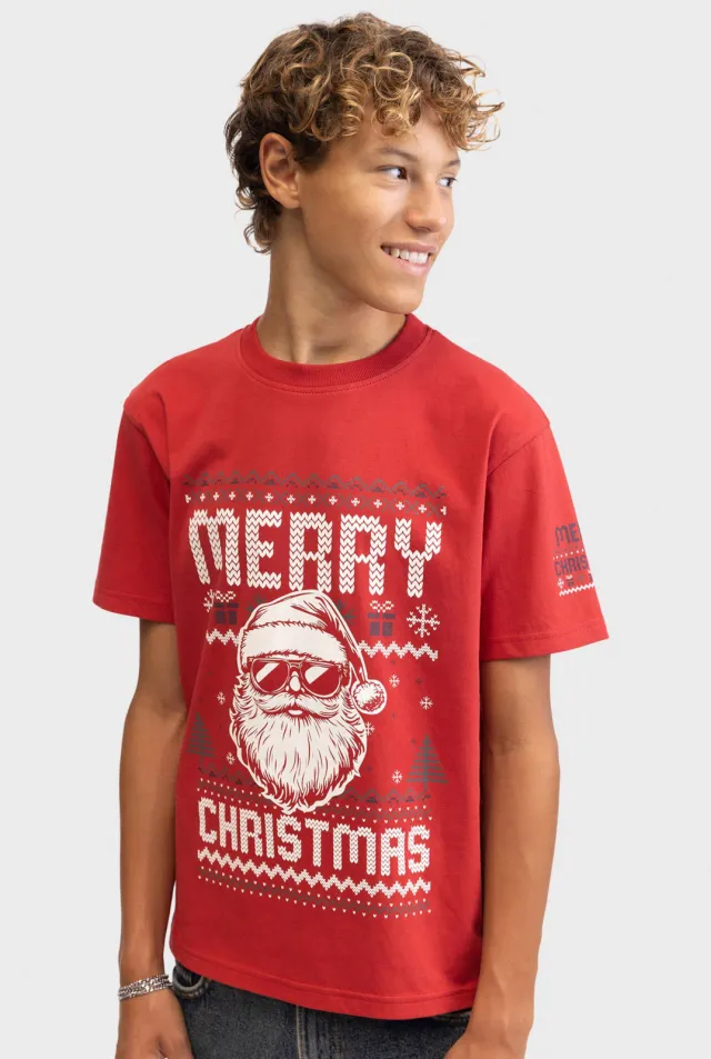 Redefined Rebel T-shirt rood met print