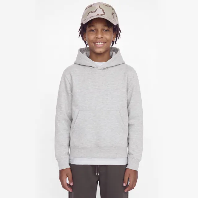 Jack & Jones JUNIOR scuba hoodie - grijs melange Lichtgrijs melange