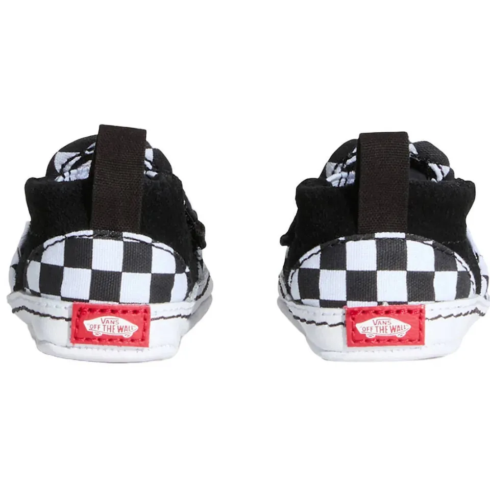 Vans Slip-On V Crib babyschoenen zwart-wit geruit, foto 3