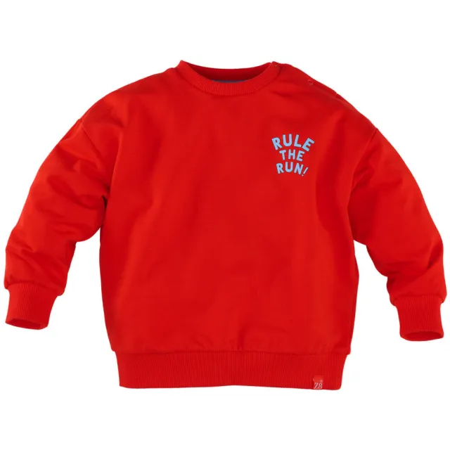 Z8 mini sweater Deen met backprint rood, foto 2