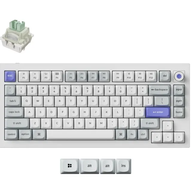 Keychron Q1 HE 8K toetsenbord wit
