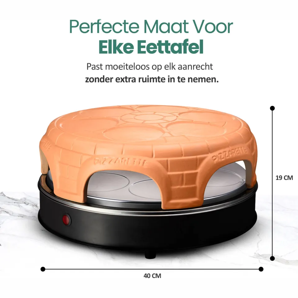 Emerio Originele Pizzarette 6 personen pizzamaker zwart, foto 3