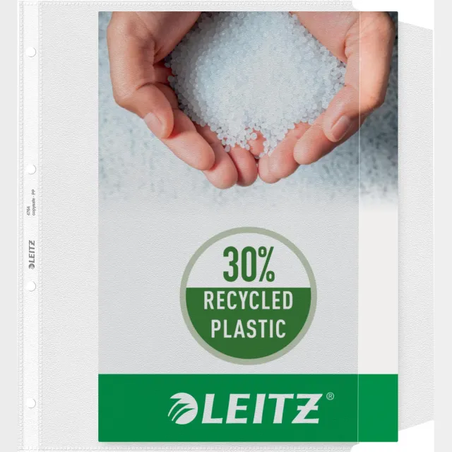 Leitz Showtas leitz premium met klep copy safe 0.13mm pp A4 transparant 50 stuks