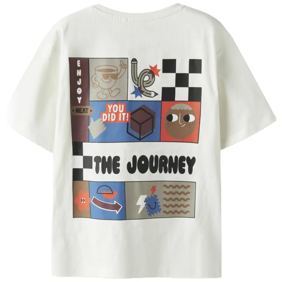 NAME IT t-shirt met print wit, foto 5