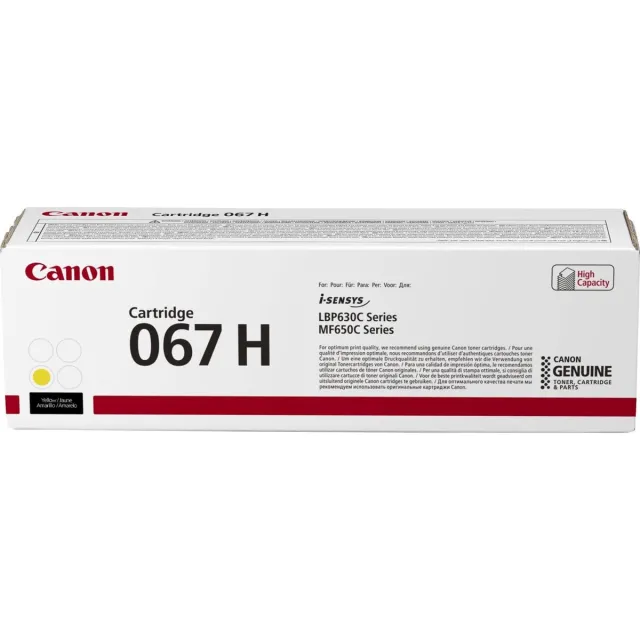 Canon toner cartridge 067 H Y geel