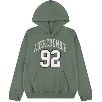 Abercrombie & Fitch hoodie met print - groen Sweater Printopdruk