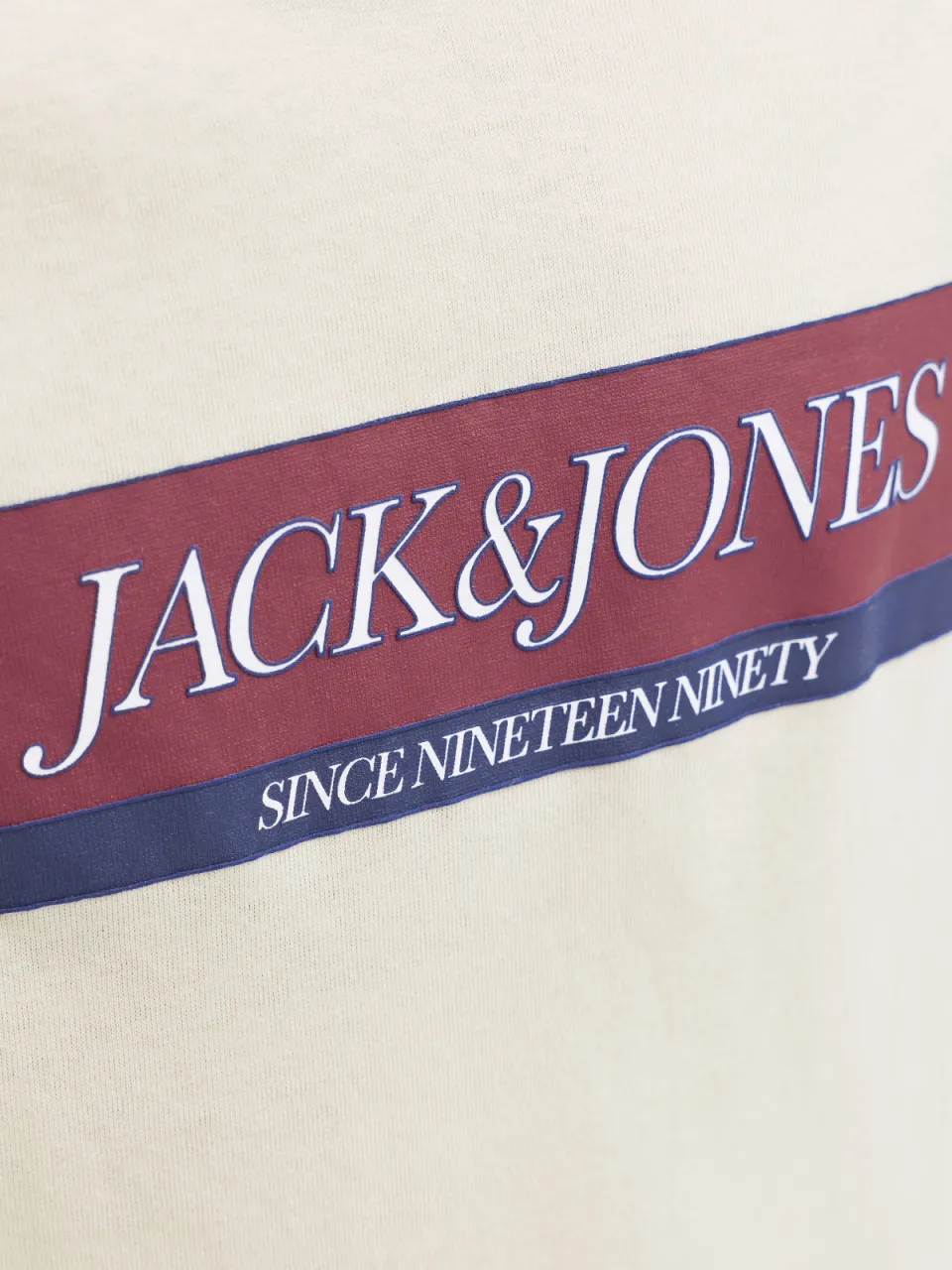 Jack & Jones Junior T-shirt ecru met logo, foto 7