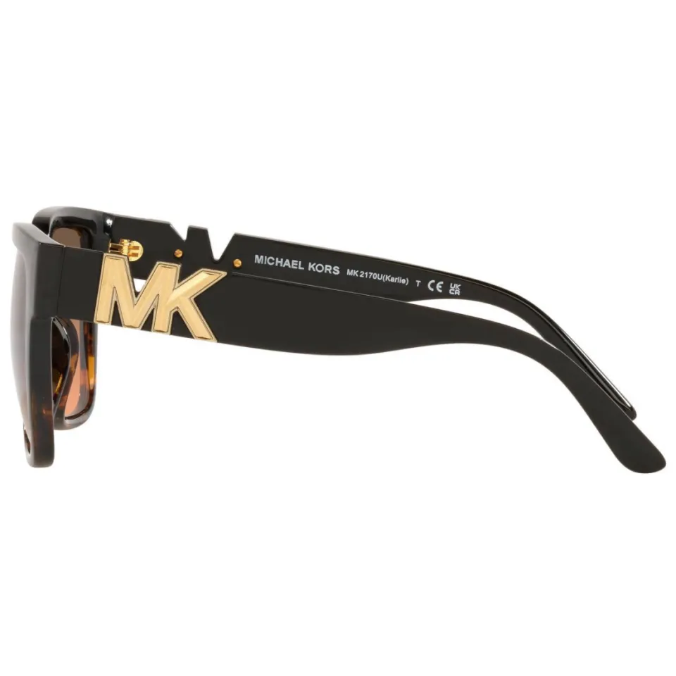 MICHAEL Michael Kors KARLIE 0MK2170U zonnebril tortoise print zwart, foto 3