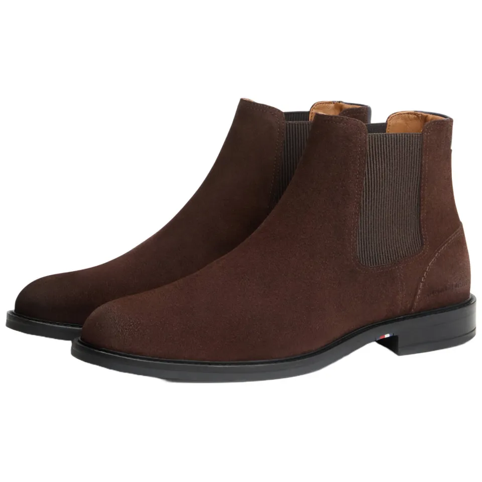 Tommy Hilfiger suède chelsea boots - bruin, foto 3