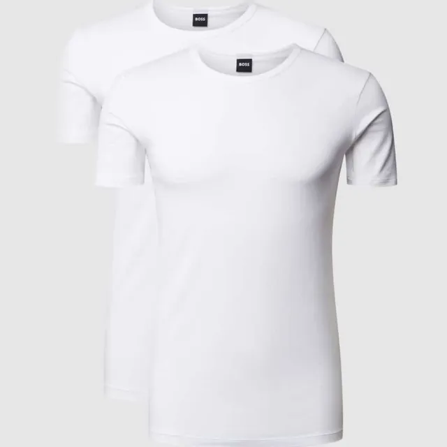 Boss Black Heren Polo's & T-shirts Tshirtrn 2p Modern - Wit, foto 2