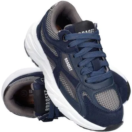 Braqeez chunky sneakers - marineblauw, foto 4