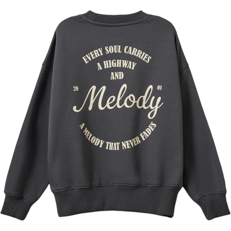 Sofie Schnoor girls sweater met backprint - antraciet, foto 3