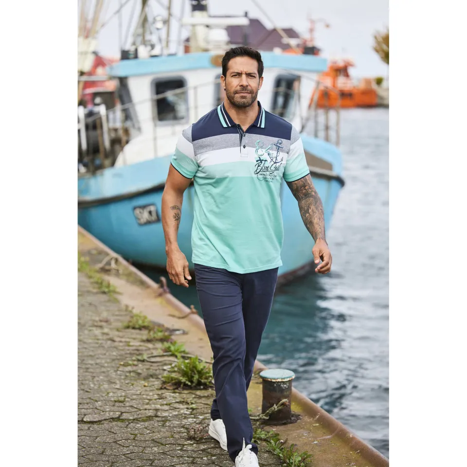 Jan Vanderstorm polo Plus Size SNORSE turquoise, foto 4