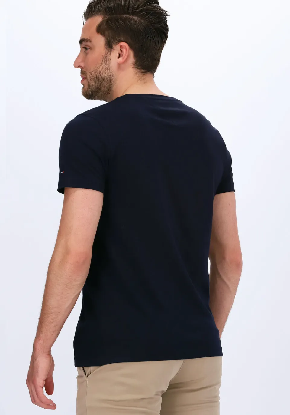 Tommy Hilfiger slim fit T-shirt donkerblauw blauw, foto 3