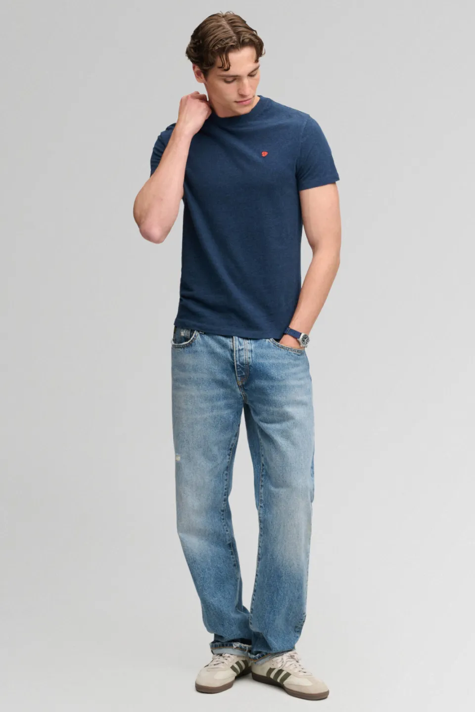 Superdry slim fit T-shirt - donkerblauw, foto 5