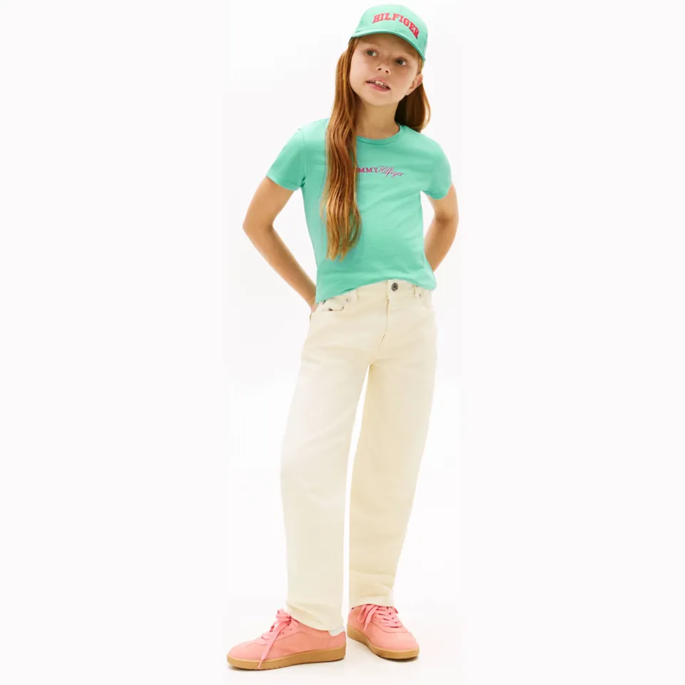 Tommy Hilfiger T-shirt groen Tropisch groen