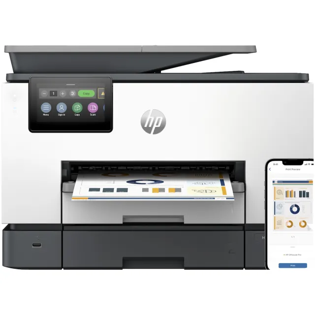 HP OfficeJet Pro 9130b all-in-one inkjetprinter grijs