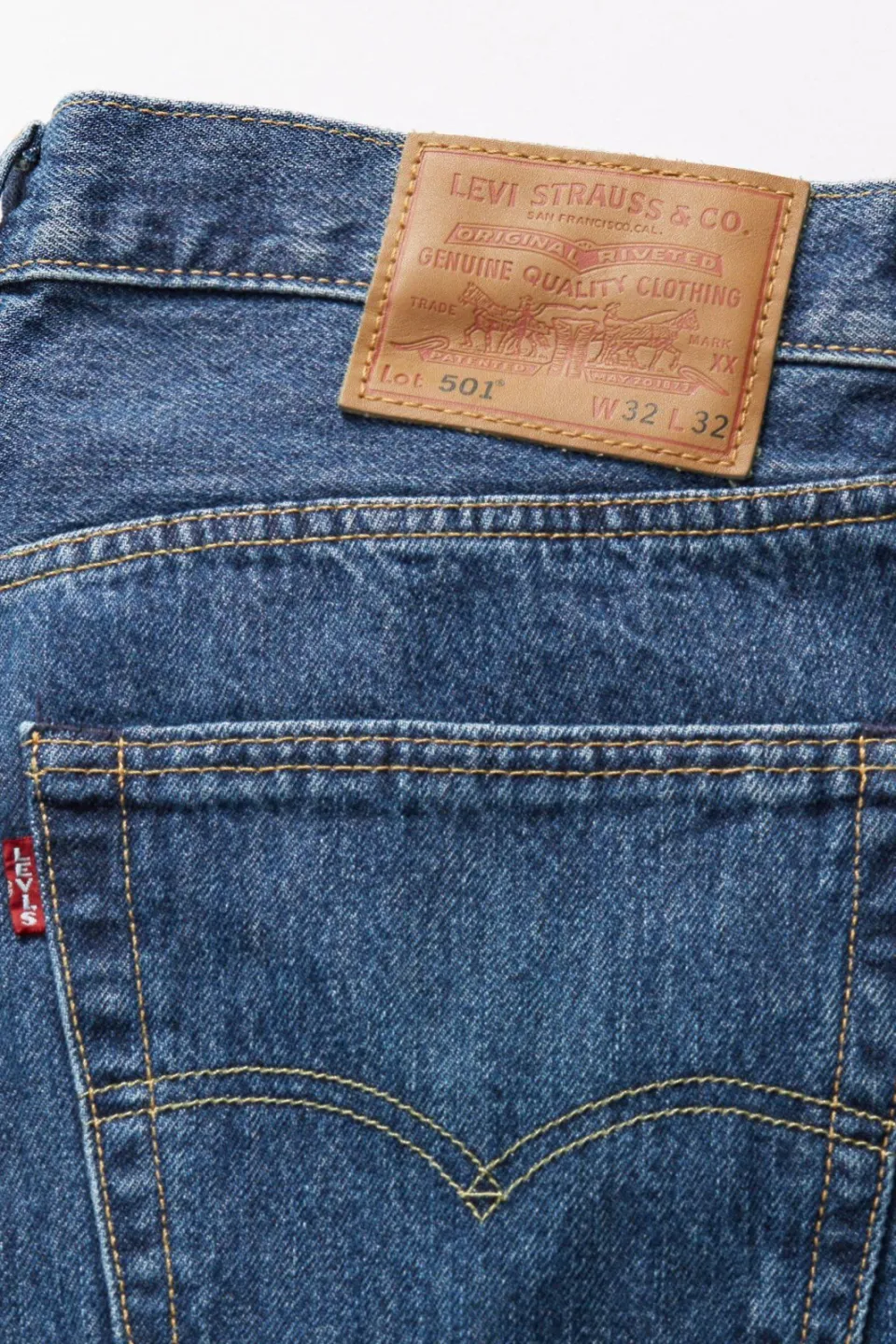 Levi's 501 straight leg jeans stone wash, foto 4