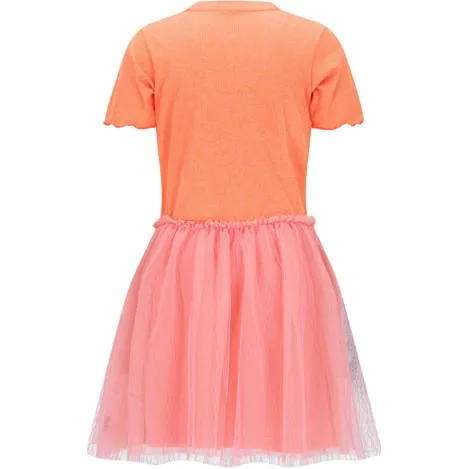 B.Nosy mesh jurk oranje, foto 3