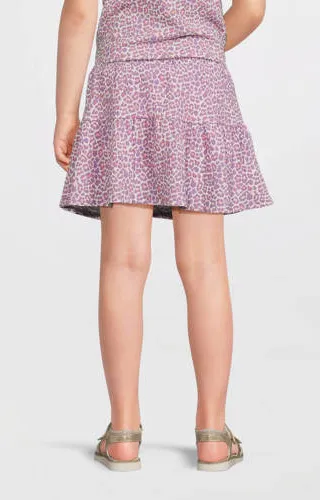 Anytime crinkle skort panterprint roze, foto 4