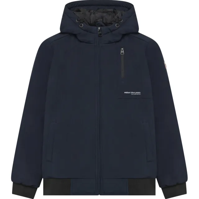Indian Blue Jeans softshell jas donkerblauw, foto 2