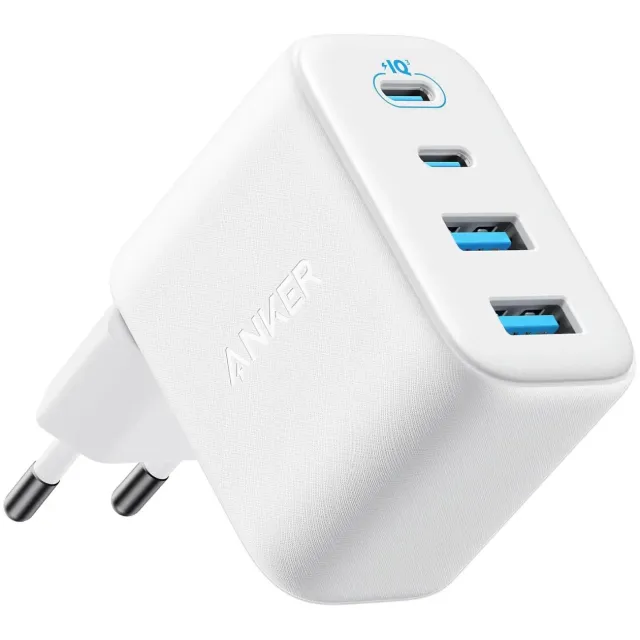 Anker Zolo Charger 50W 4-Port 2x USB-C 2x USB-A Oplader Wit