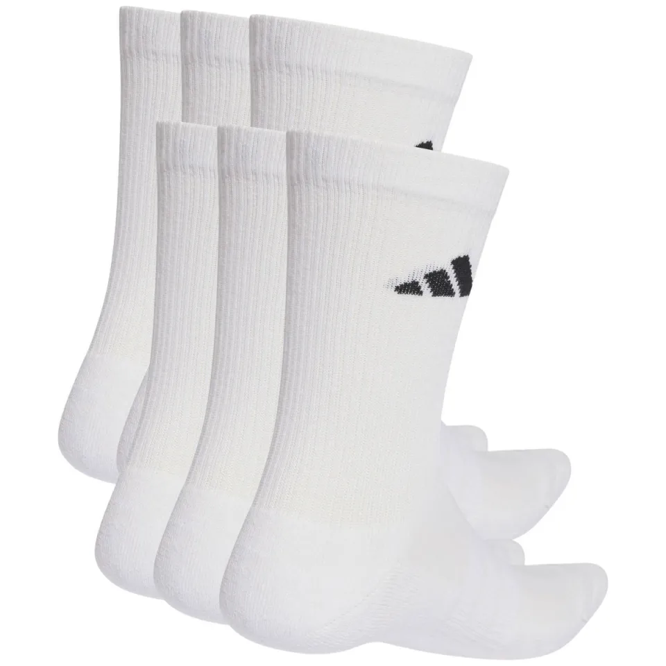 Adidas Cushioned Crew sportsokken wit set van 6