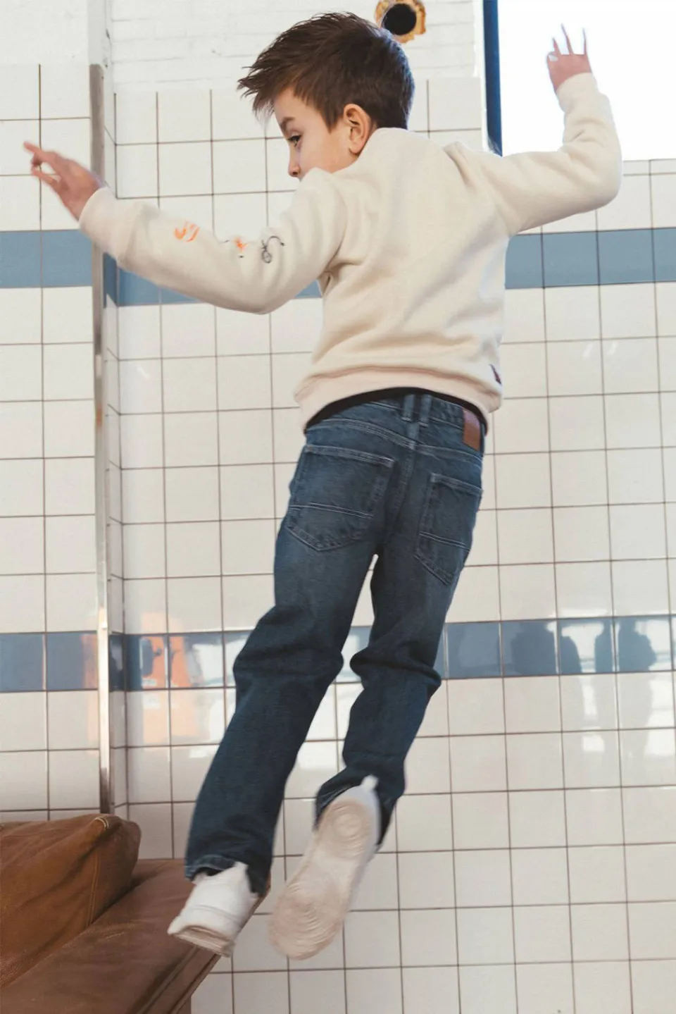TYGO & vito rechtvallende sweater met print - ecru, foto 4