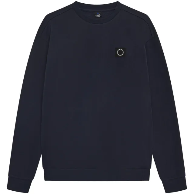 Rellix oversized sweater met backprint - marineblauw