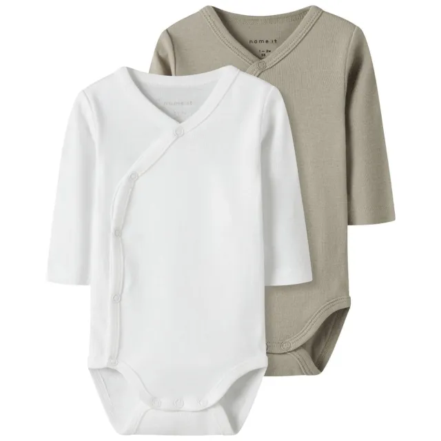 NAME IT BABY romper - wit/beige (set van 2), foto 2