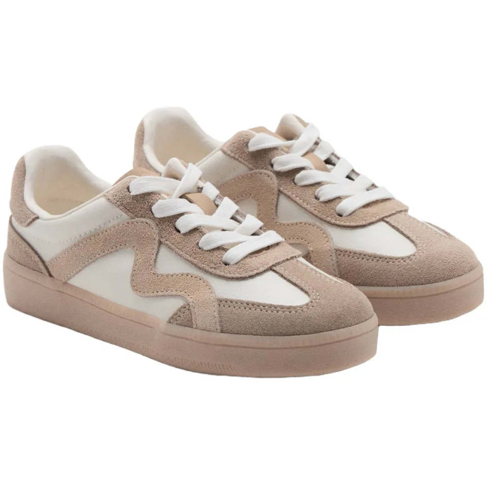 Mango Kids sneakers - beige/wit, foto 5