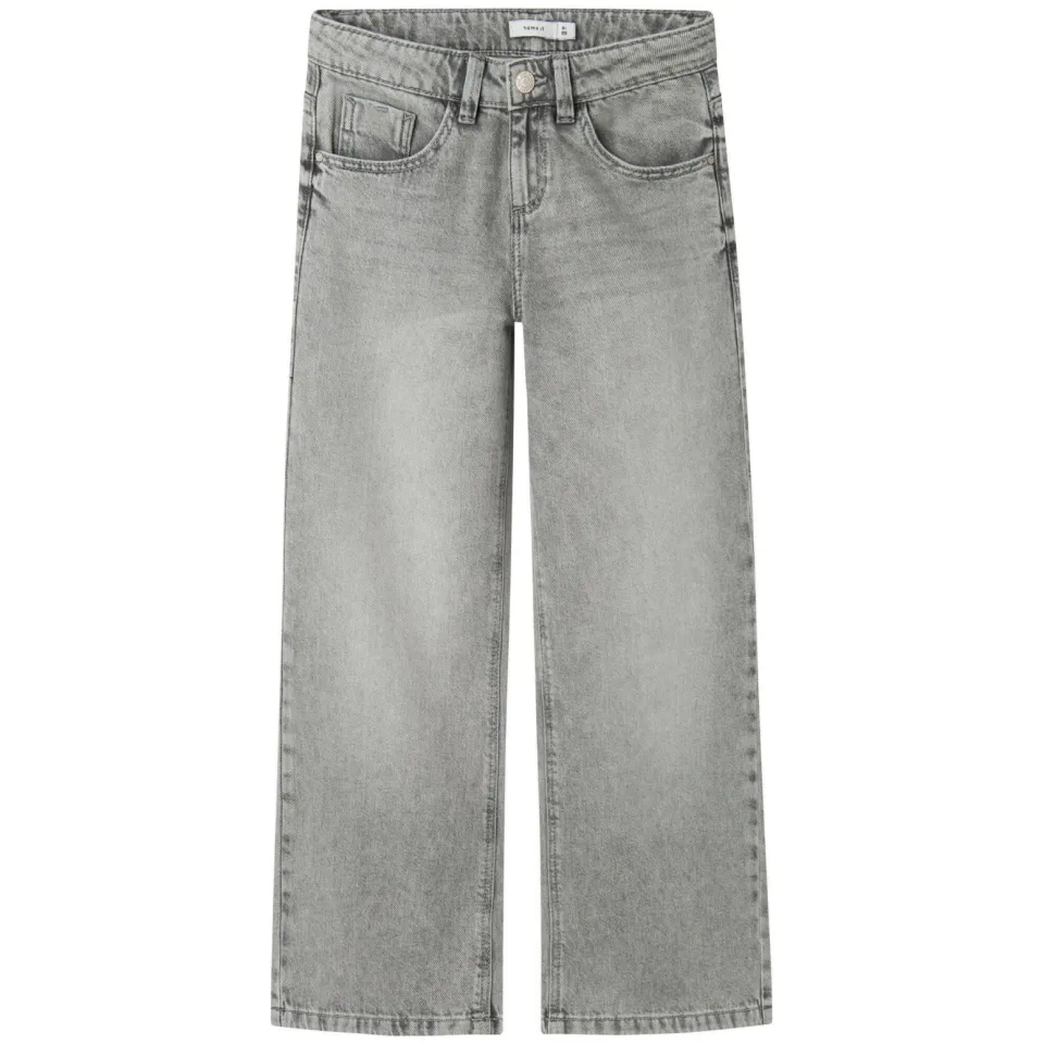 NAME IT KIDS wide leg jeans NKFROSE light grey denim, foto 2