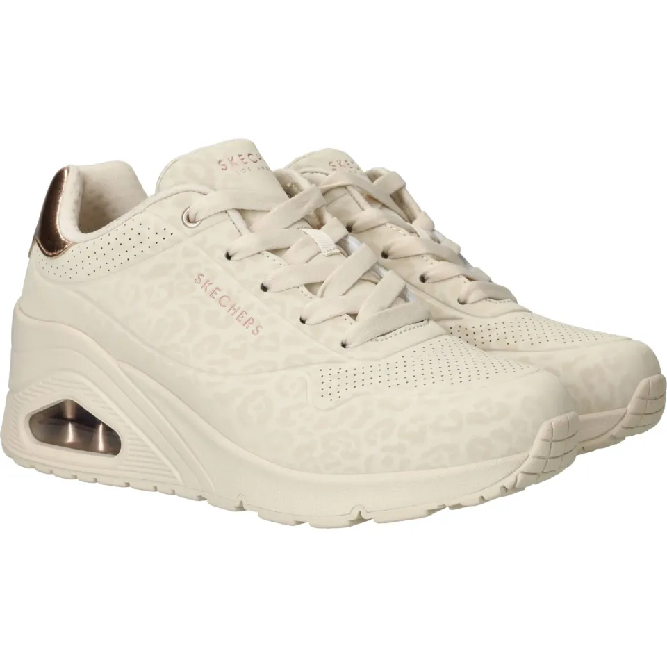Skechers Uno Wedge Safari Daze sneakers gebroken wit, foto 4