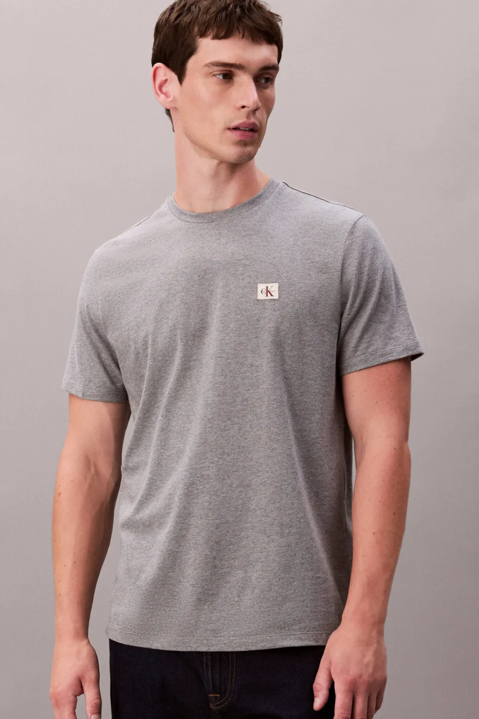 Calvin Klein JEANS regular T-shirt grijs, foto 4