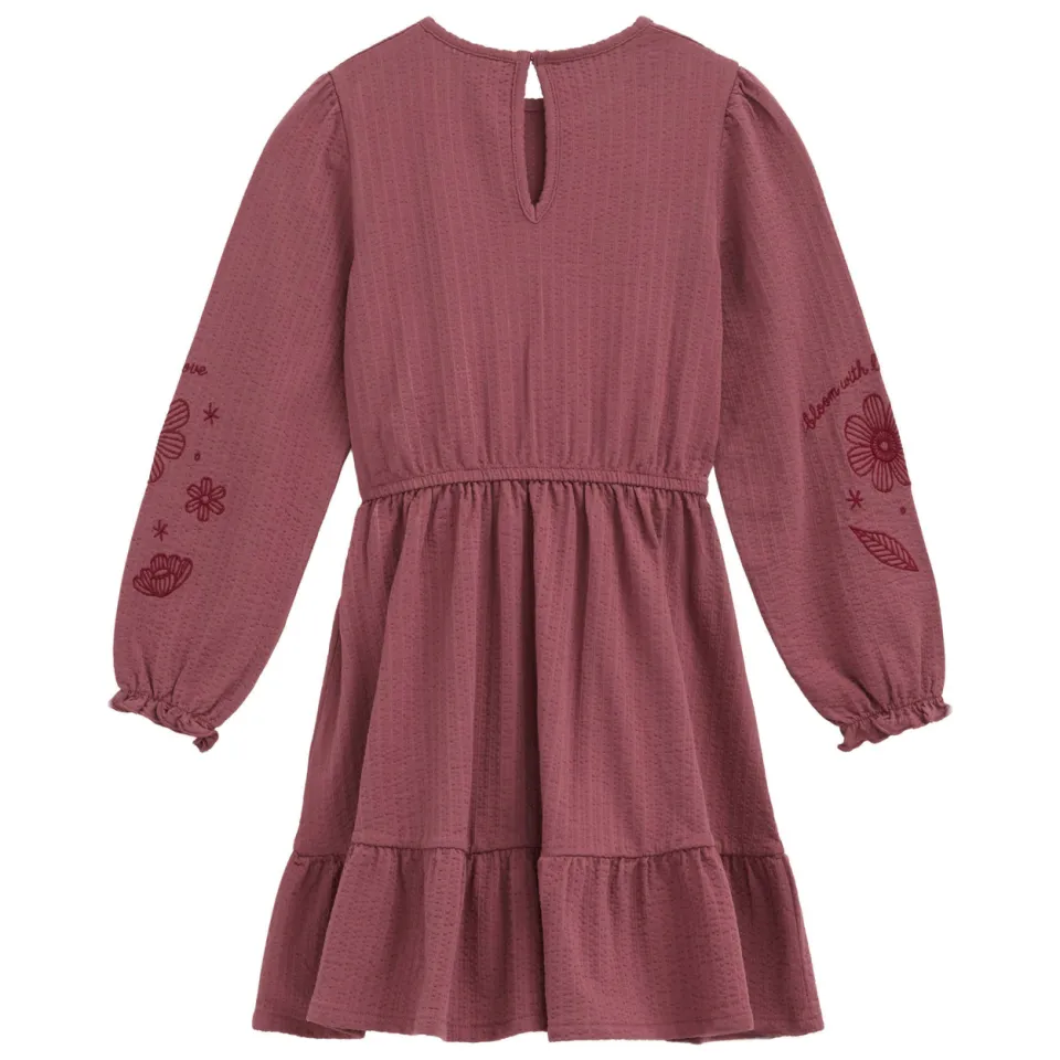 WE Fashion korte jurk met borduursels oudroze, foto 4
