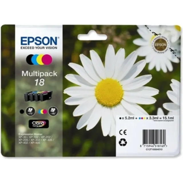 Epson T1806 Inktcartridge 4-kleuren Multipack