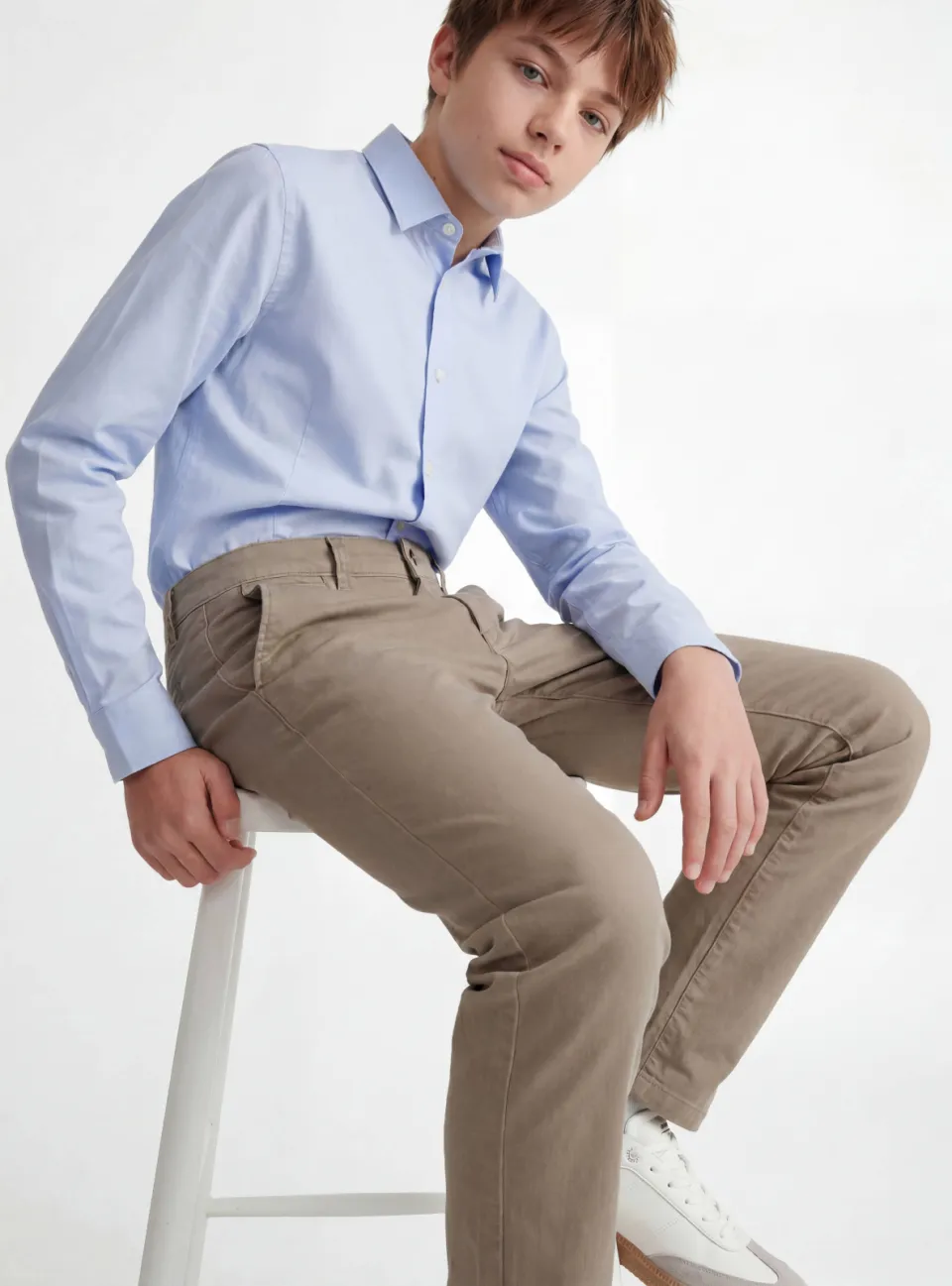 Jack & Jones regular fit gebreide chino beige