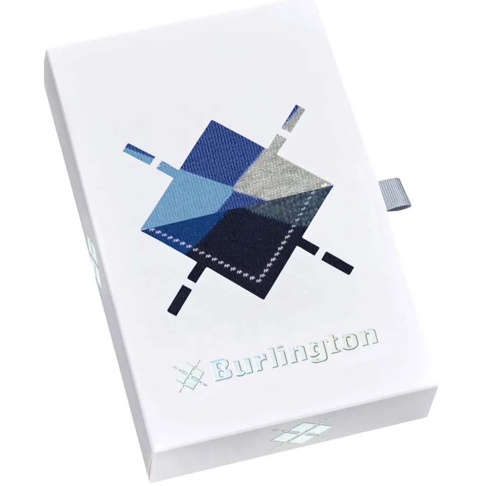 Burlington Argyle sokken blauw 2-pack, foto 2