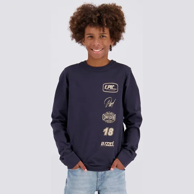 Raizzed Vepic longsleeve donkerblauw, foto 2